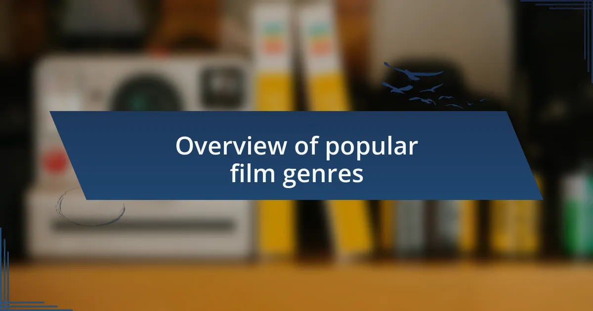 Overview of popular film genres